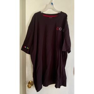 Coogi Mens‎ 4X Black Embroidered Logo Short Sleeve Casual T Shirt